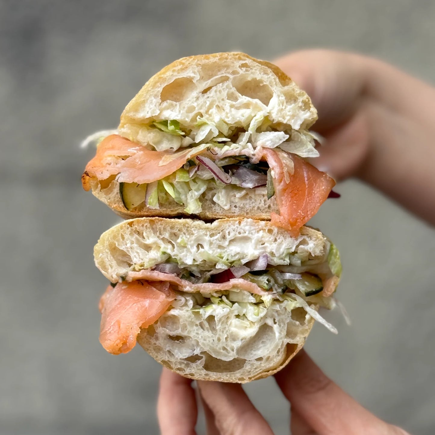 Sande de Salmão Fumado